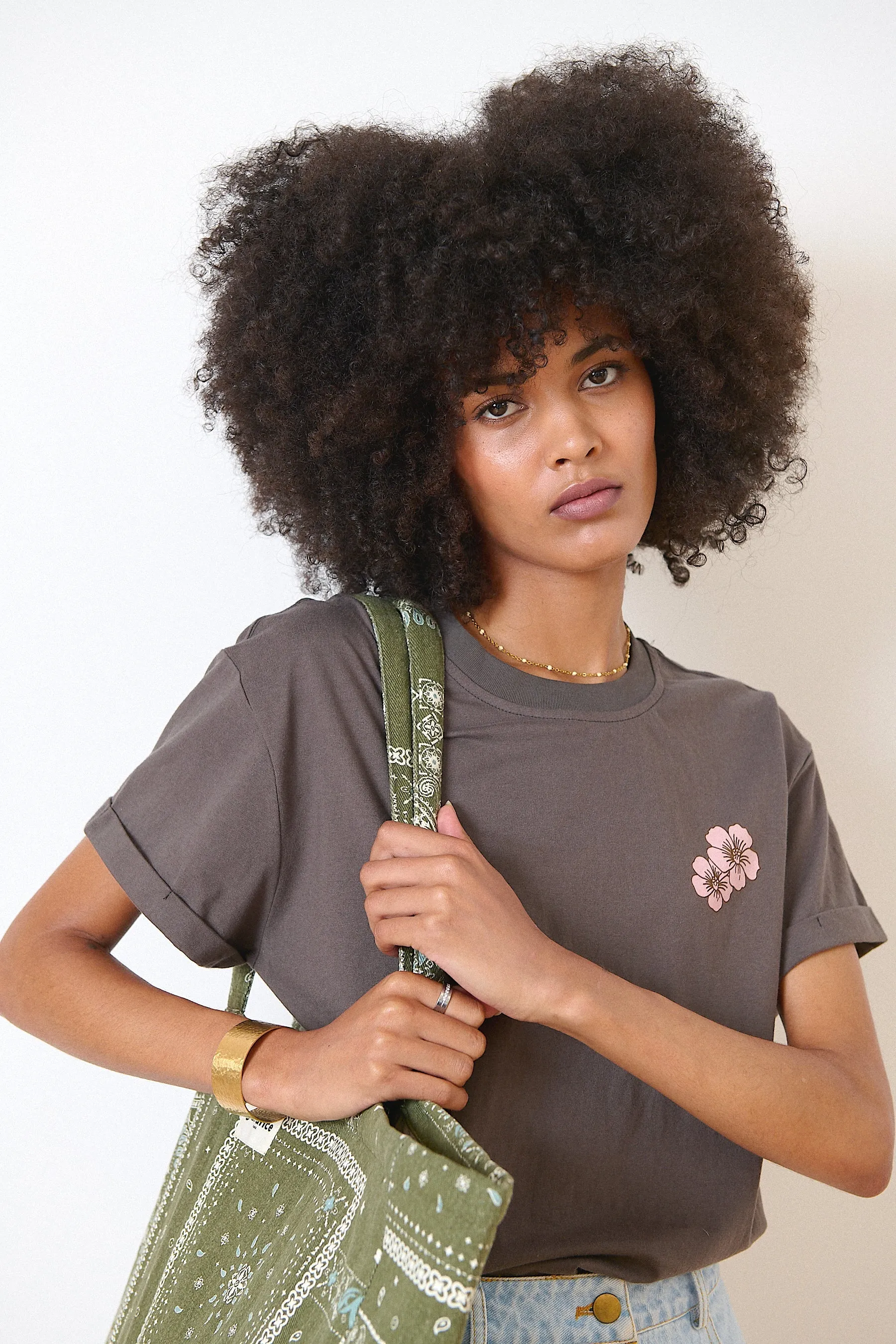 0921 Tshirt Violette Anthracite