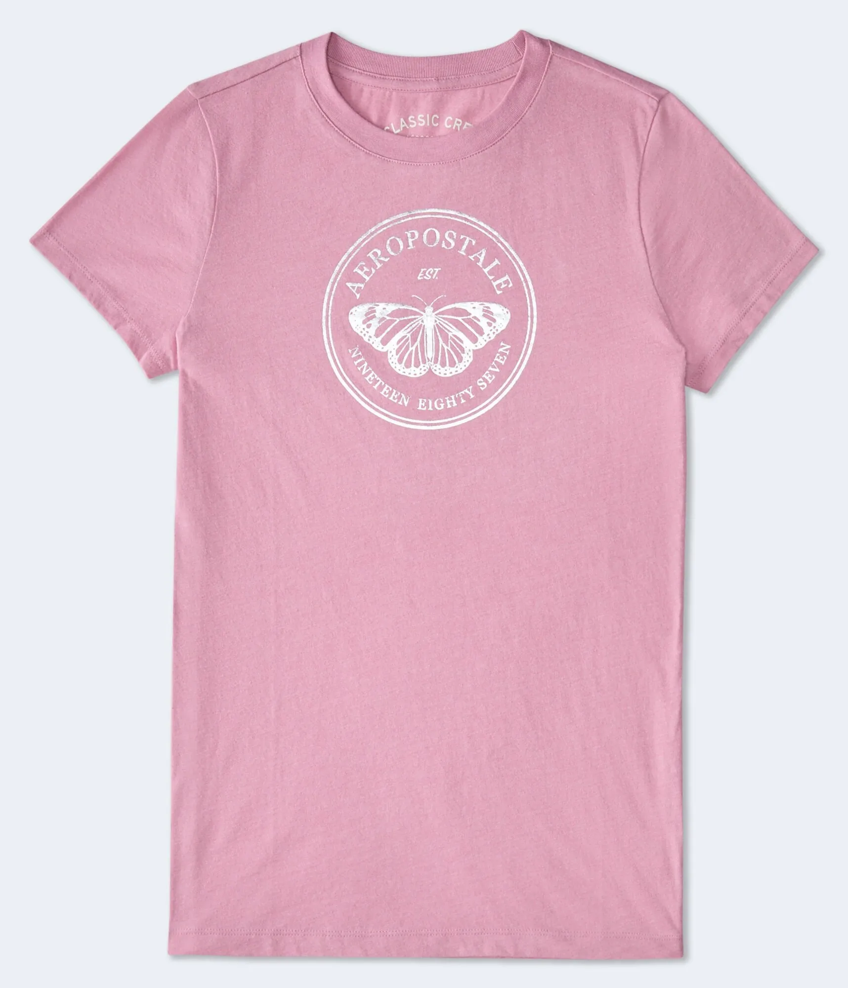 Aeropostale Butterfly Foil Graphic Tee
