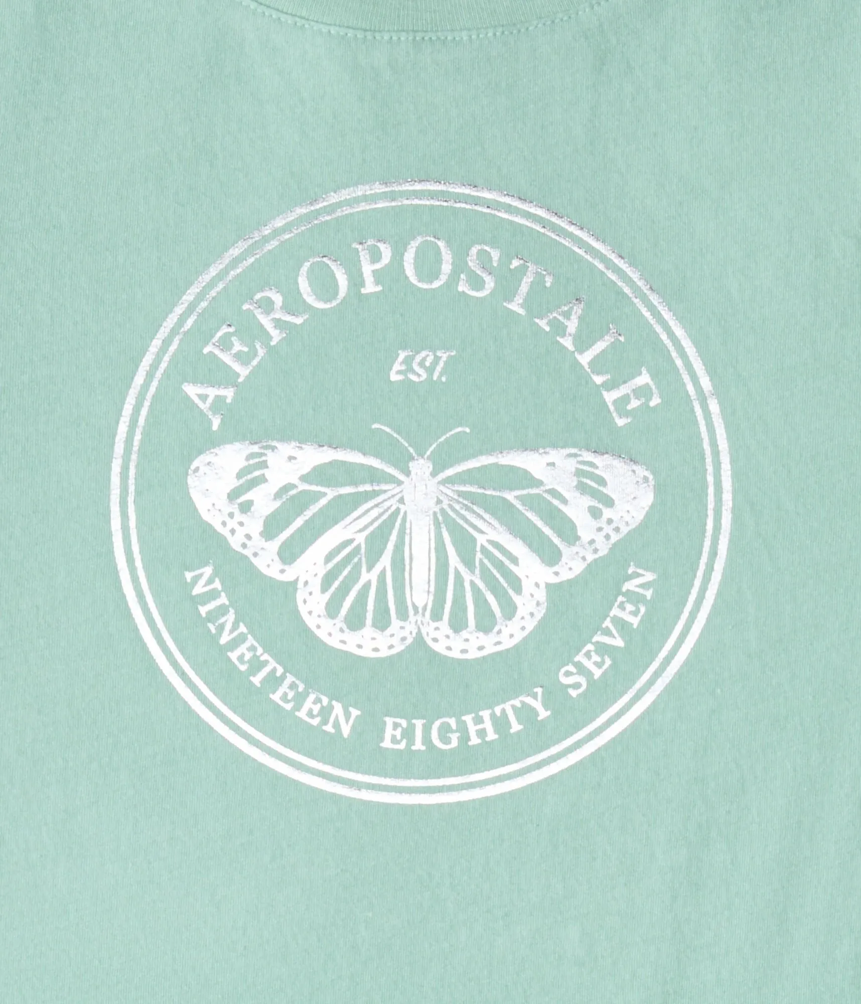 Aeropostale Butterfly Foil Graphic Tee