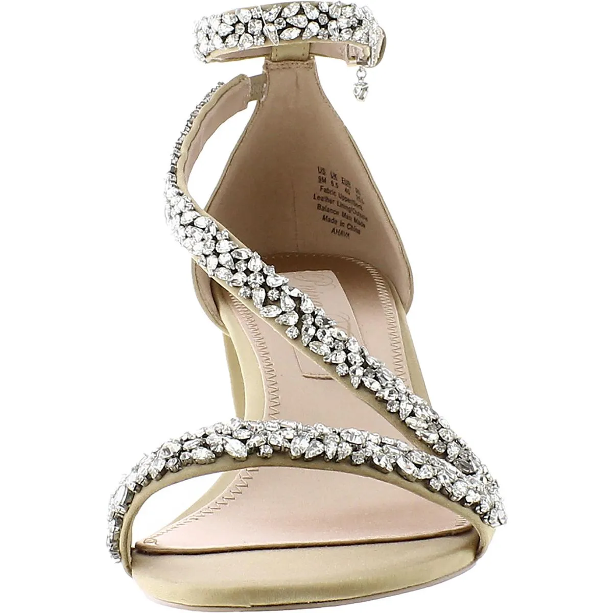 Ahava Womens Satin Embellished Heels