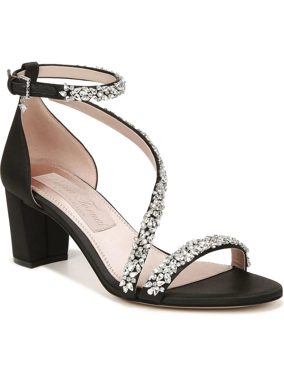 Ahava Womens Satin Embellished Heels