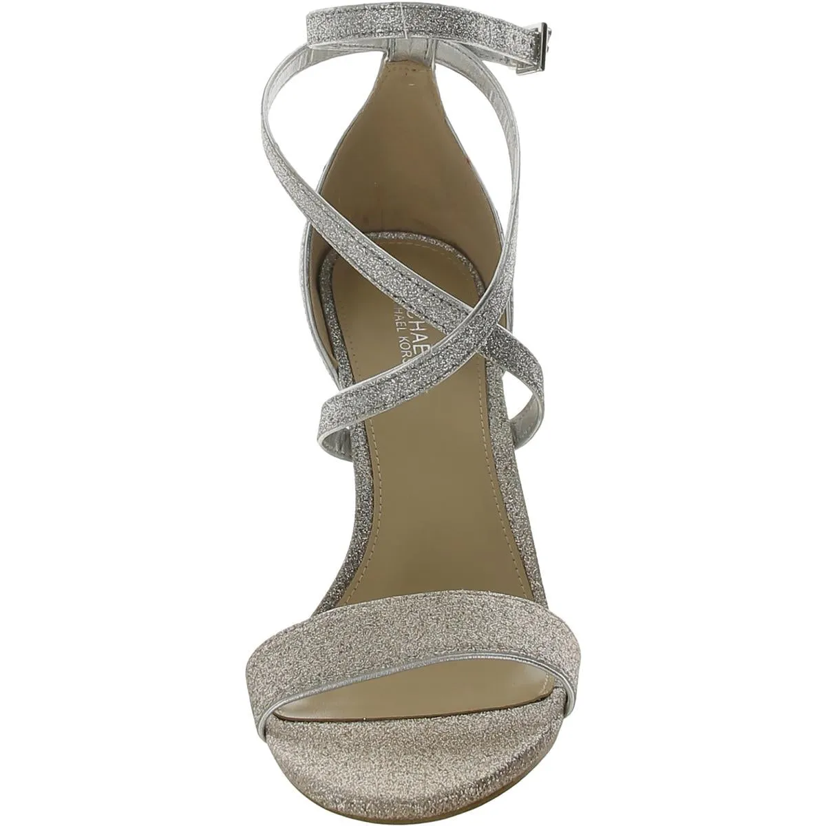 Astrid Womens Ankle Strap Open Toe Heels
