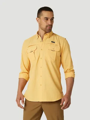 ATG By Wrangler™ Men's Angler Long Sleeve Shirt in Chamois Wrangler Clothing