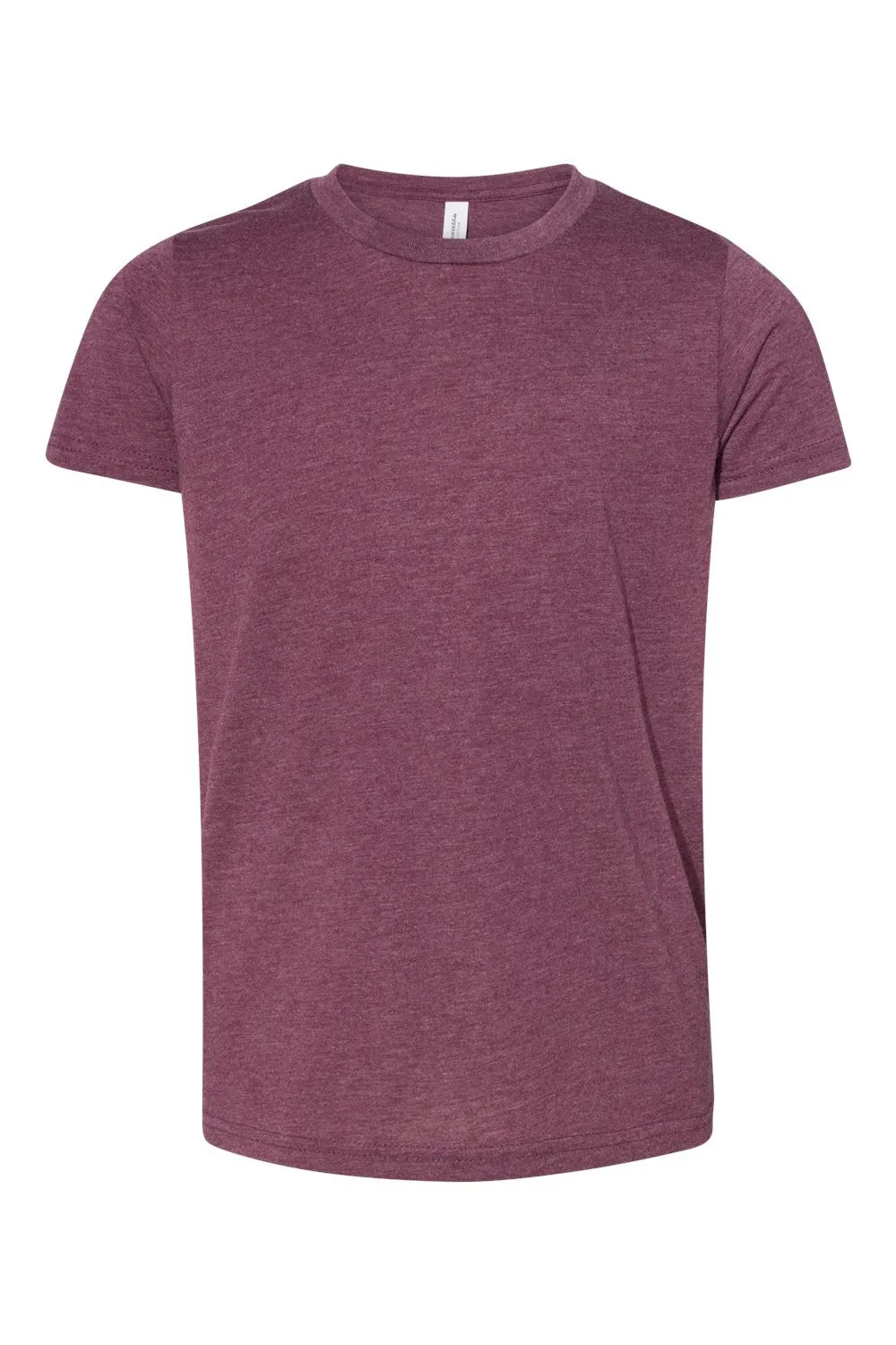 Bella   Canvas Youth Short Sleeve Crewneck T-Shirt - Maroon