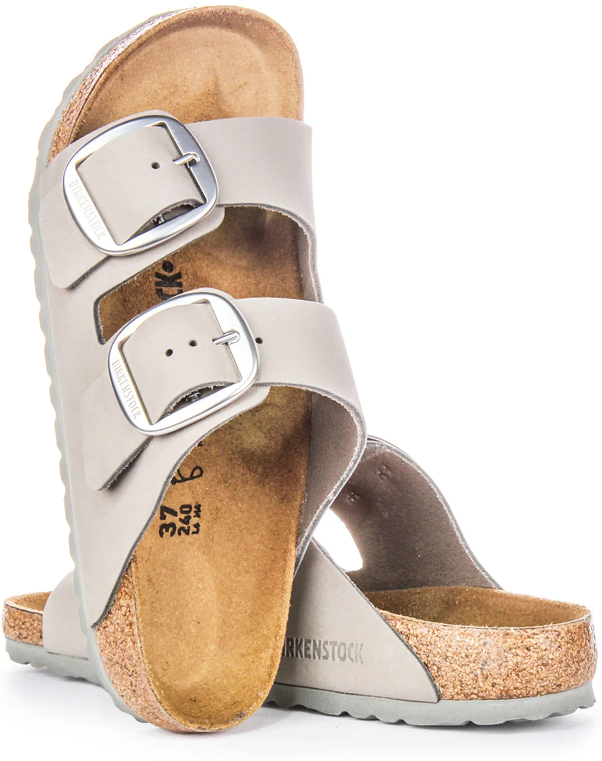 Birkenstock Arizona Big Buckle In Grey | Regular Fit Shoes Birkenstock