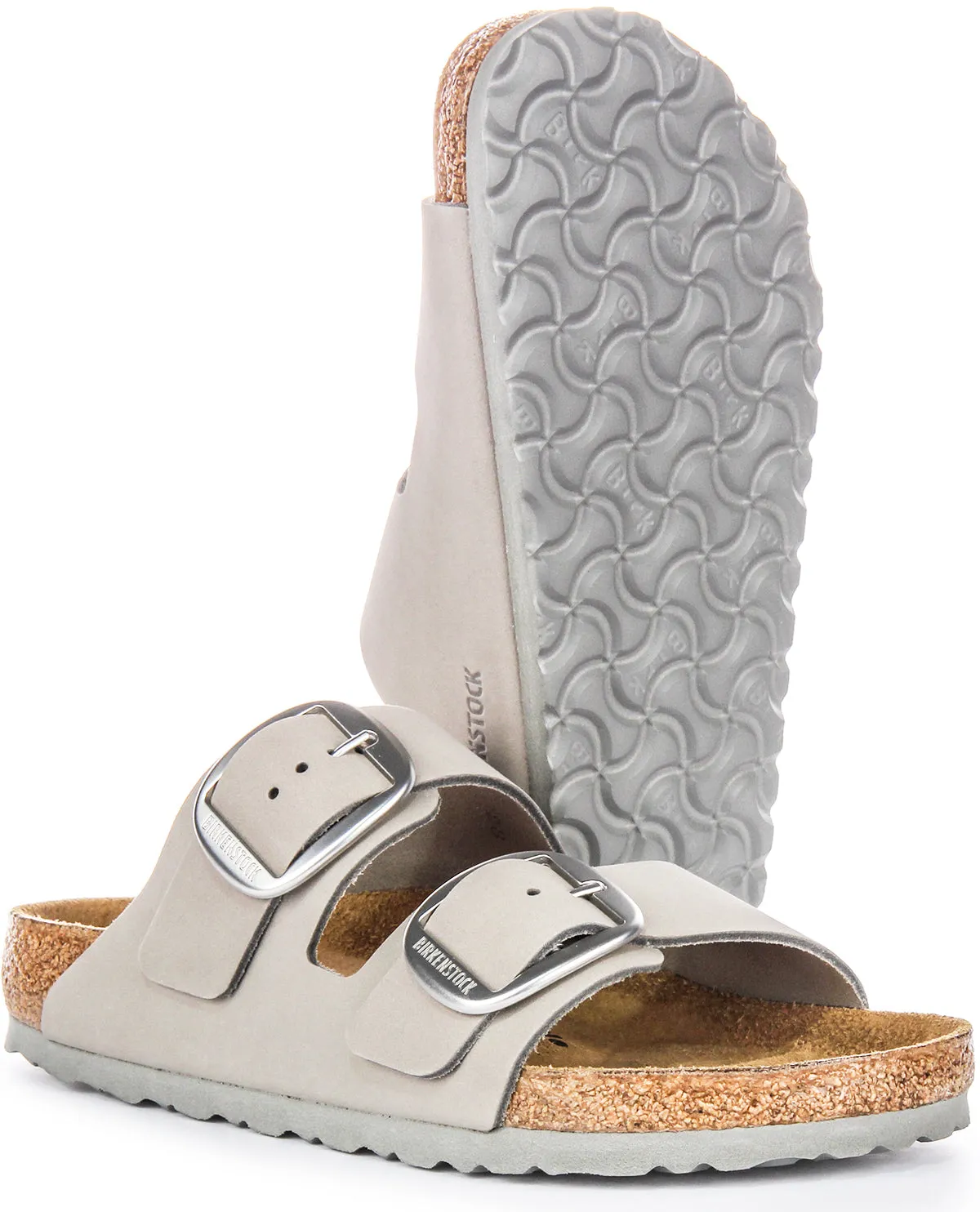 Birkenstock Arizona Big Buckle In Grey | Regular Fit Shoes Birkenstock