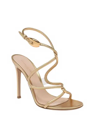 Black Mamba Metallic Sandal in Trasp and Mekong