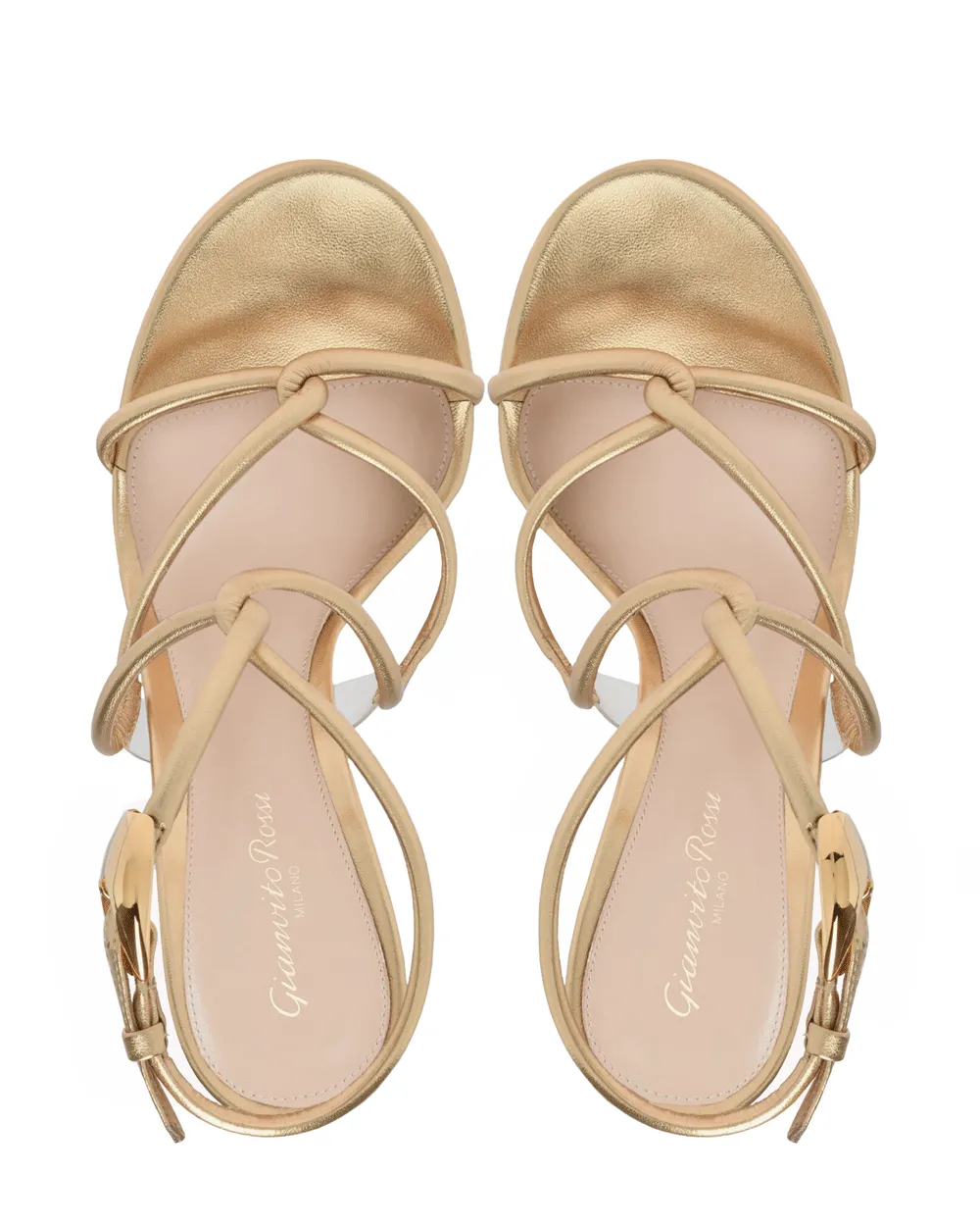 Black Mamba Metallic Sandal in Trasp and Mekong