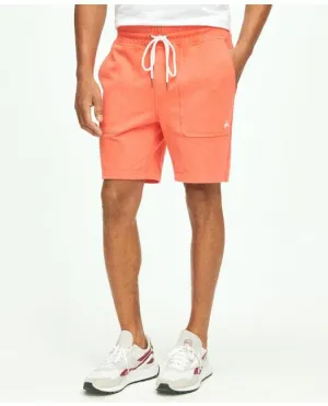 Brooks Brothers Men's Stretch Sueded Cotton Jersey Sweat Shorts Bright Orange Brooks Brothers