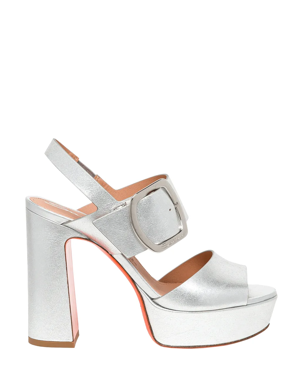 Bruxel Platform Sandal in Silver