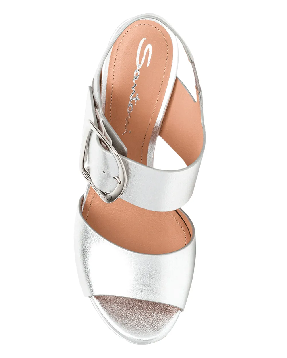 Bruxel Platform Sandal in Silver