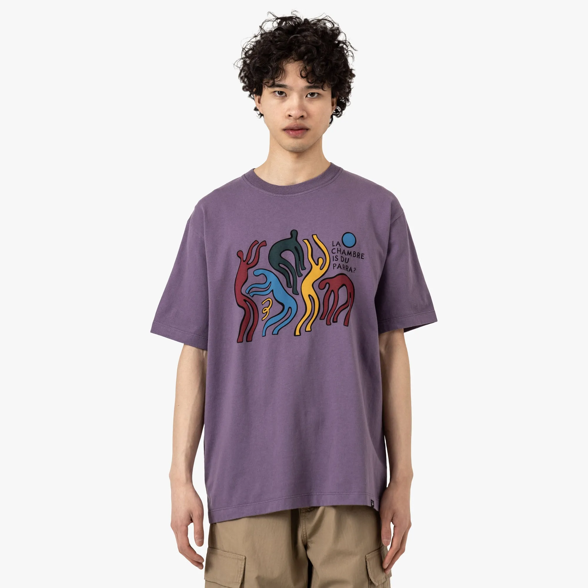 by Parra La Chambre Nuit T-Shirt Purple