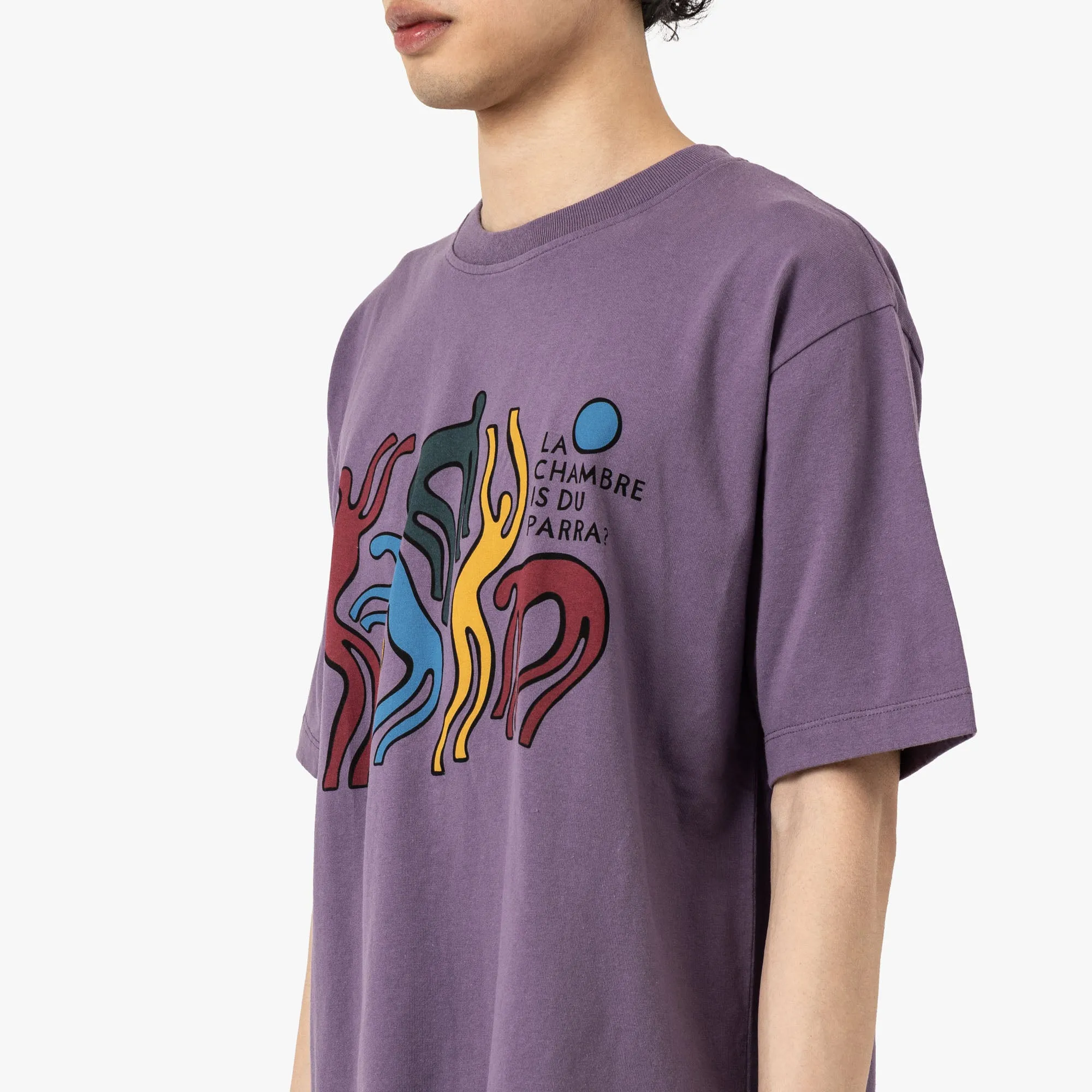 by Parra La Chambre Nuit T-Shirt Purple