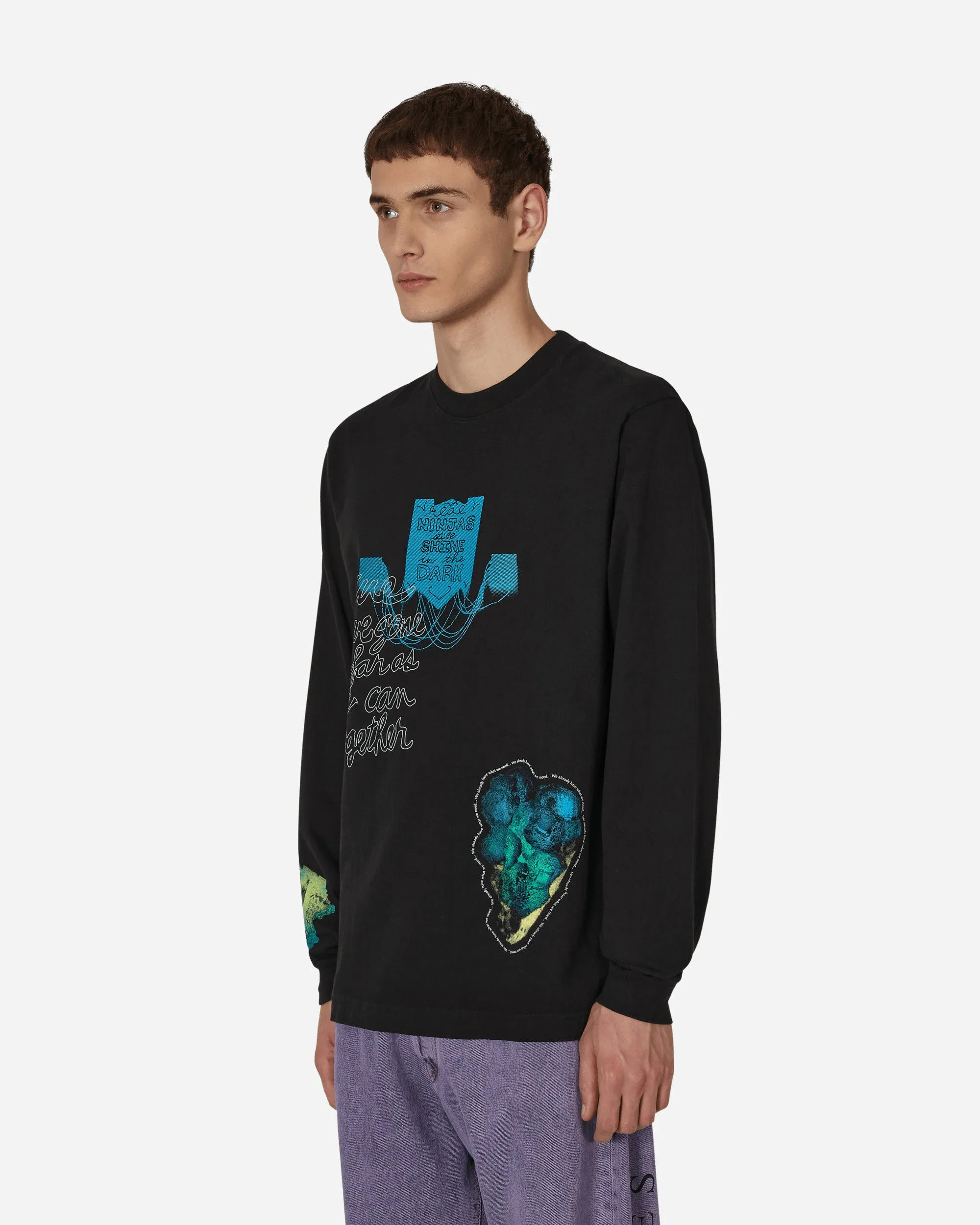 Cauleen Smith Ninjas In The Dark Longsleeve T-Shirt Black