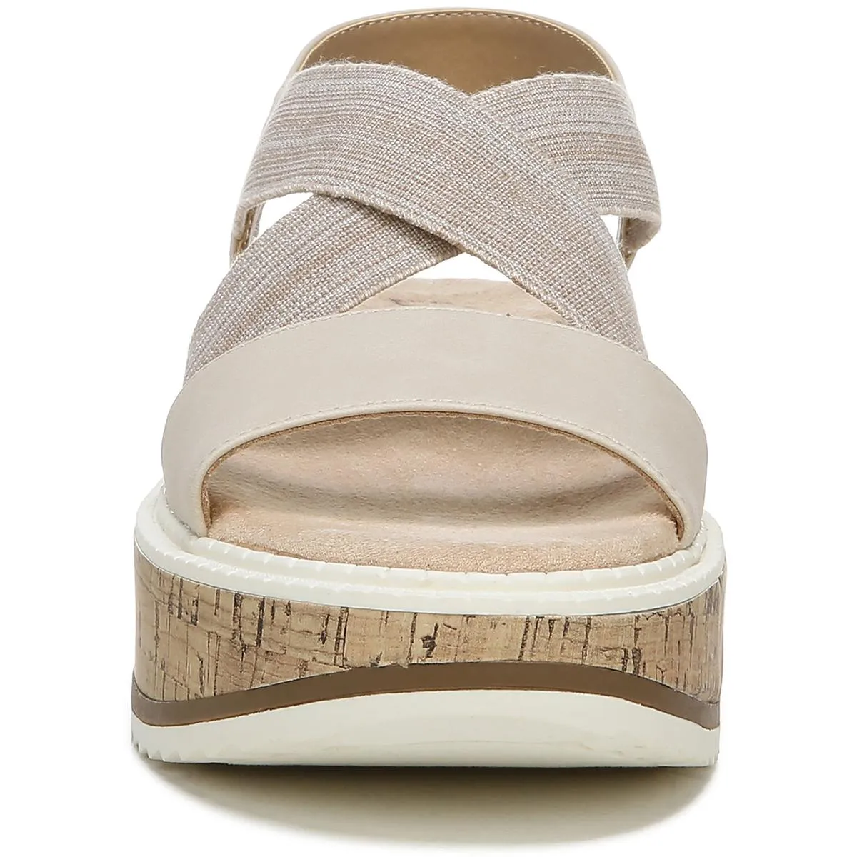 Clementine Womens Cushioned Footbed Slip-On Wedge Sandals