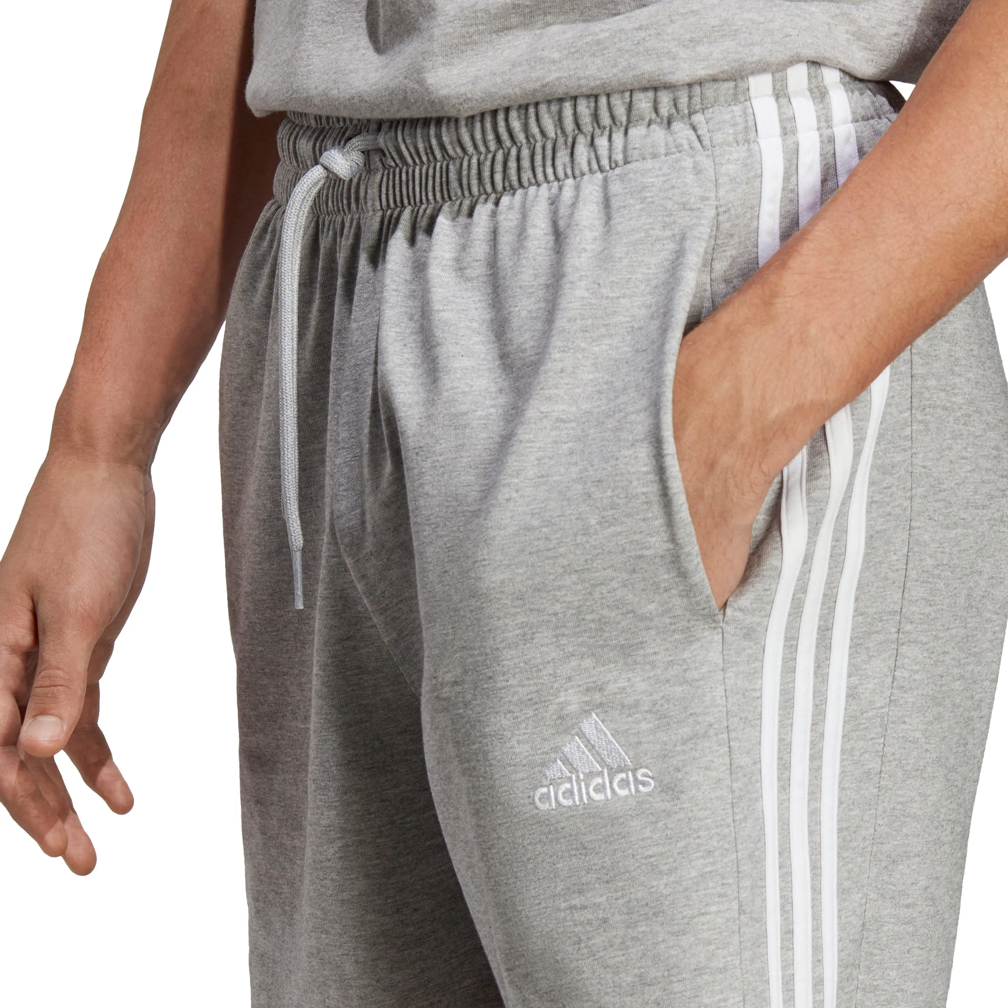 Clothing Adidas  Men adidas Essentials 3 Stripes Mens Shorts - Grey