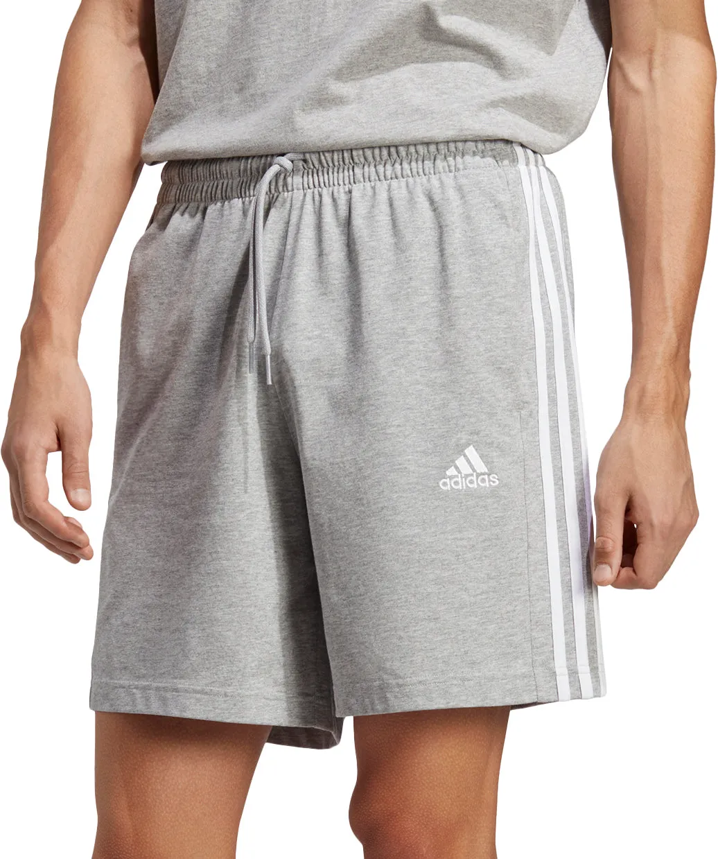 Clothing Adidas  Men adidas Essentials 3 Stripes Mens Shorts - Grey