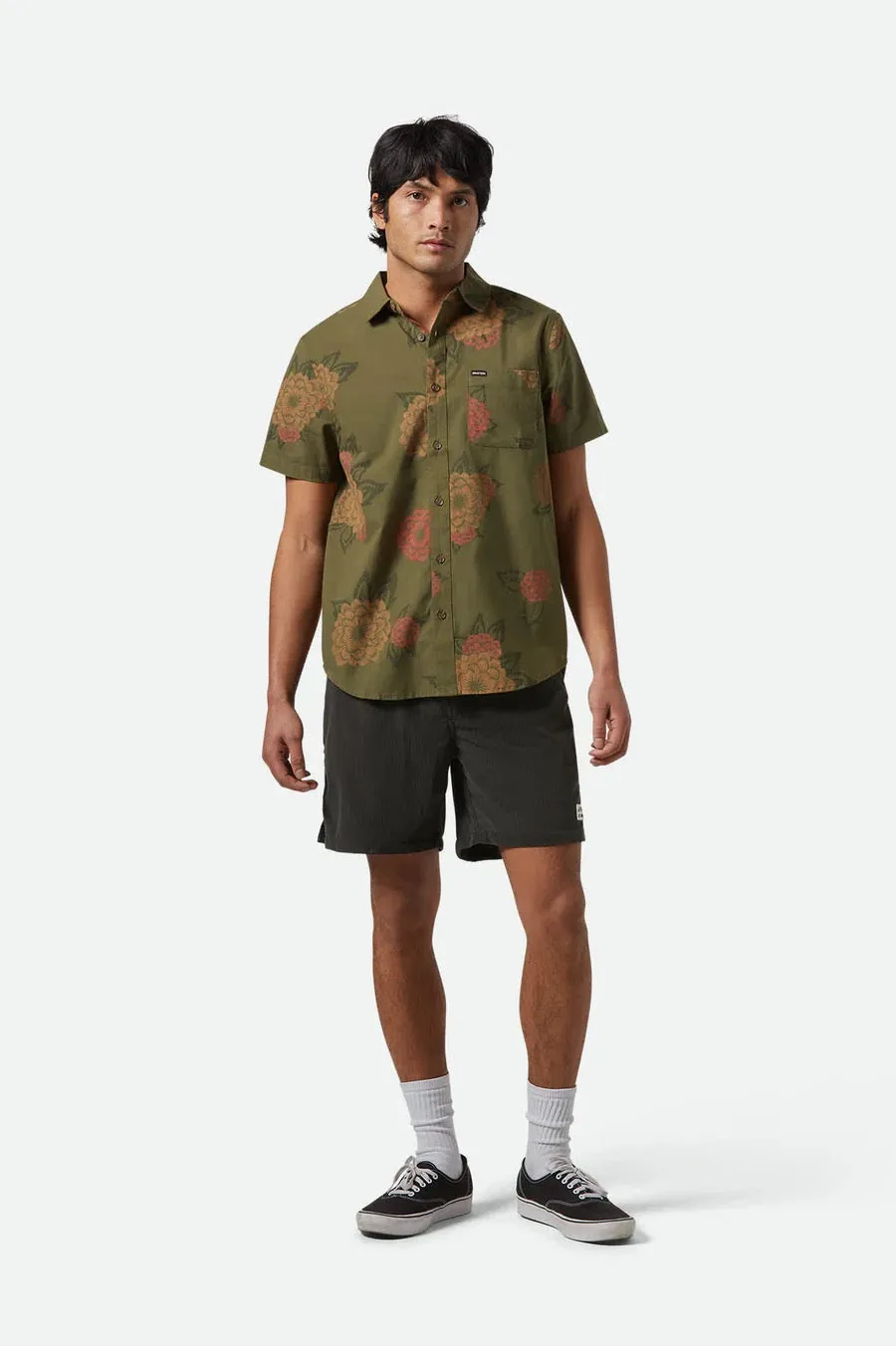 Clothing Brixton Men Everyday Corduroy Short - Washed Black
