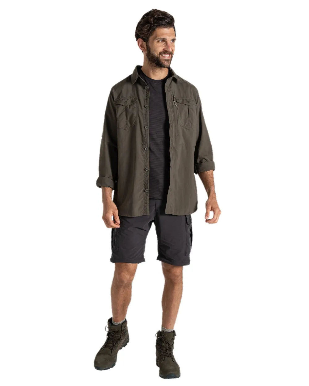 Clothing Craghoppers Craghoppers Mens NosiLife Convertible Cargo Trouser III
