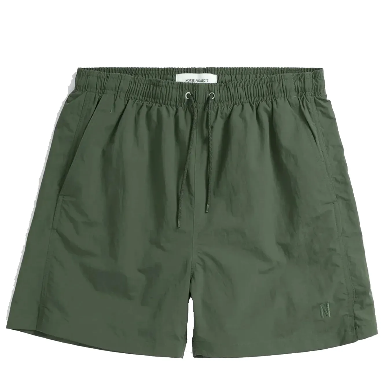 Clothing Norse Projects Men Norse Projects Hauge Recycled Nylon Swimmers Spruce Green