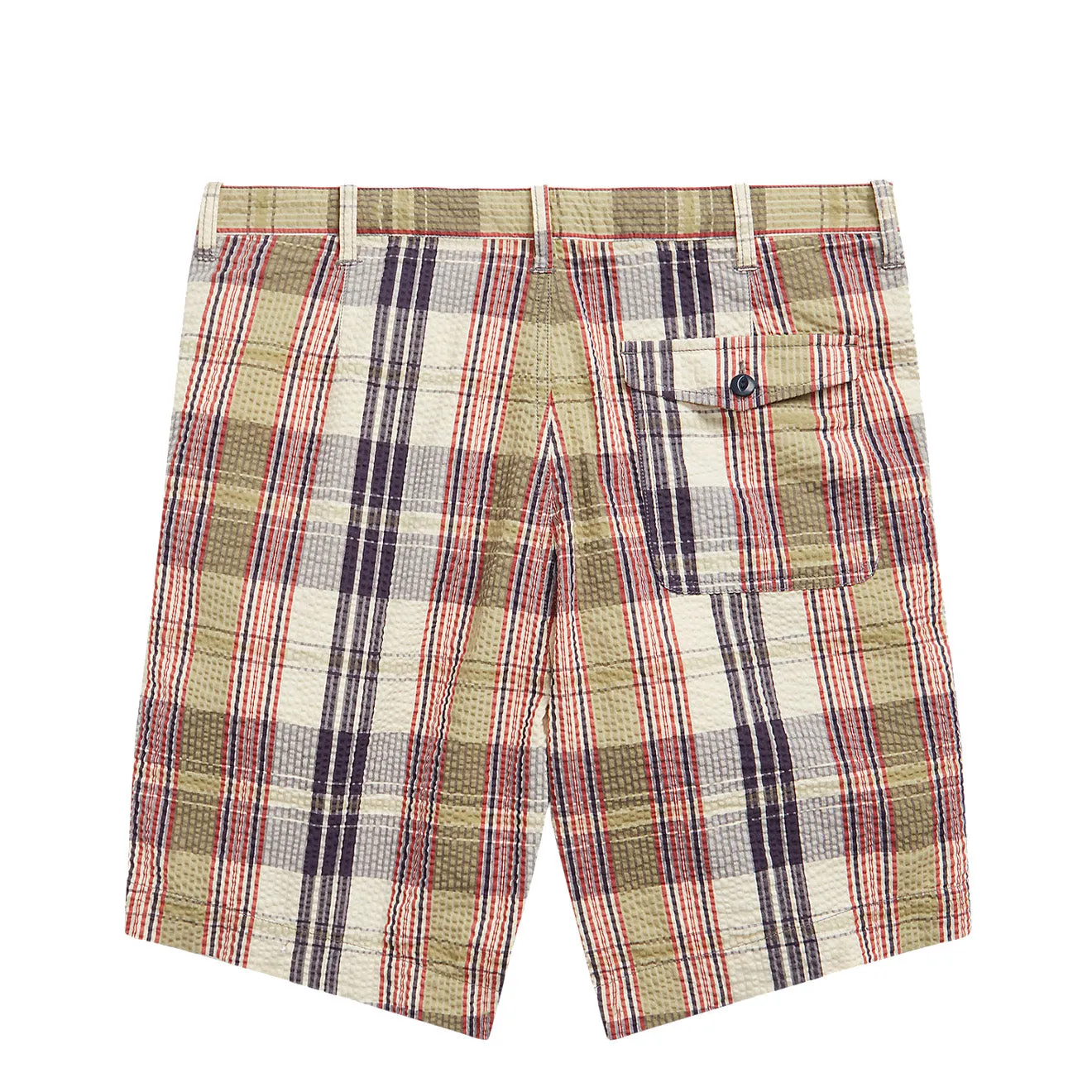Clothing Rrl By Ralph Lauren Men RRL by Ralph Lauren Officer Seersucker Madras Short Multi Blue