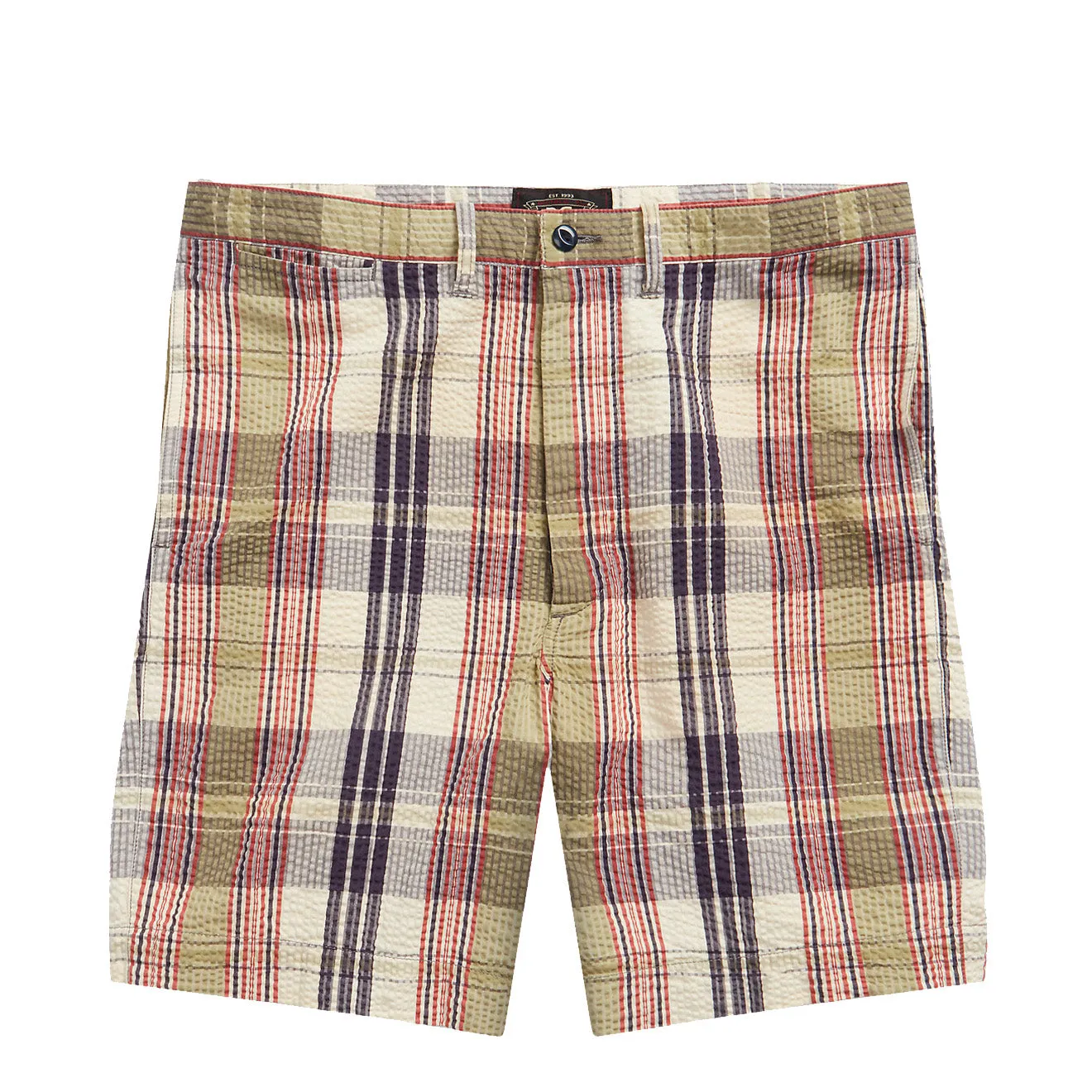 Clothing Rrl By Ralph Lauren Men RRL by Ralph Lauren Officer Seersucker Madras Short Multi Blue