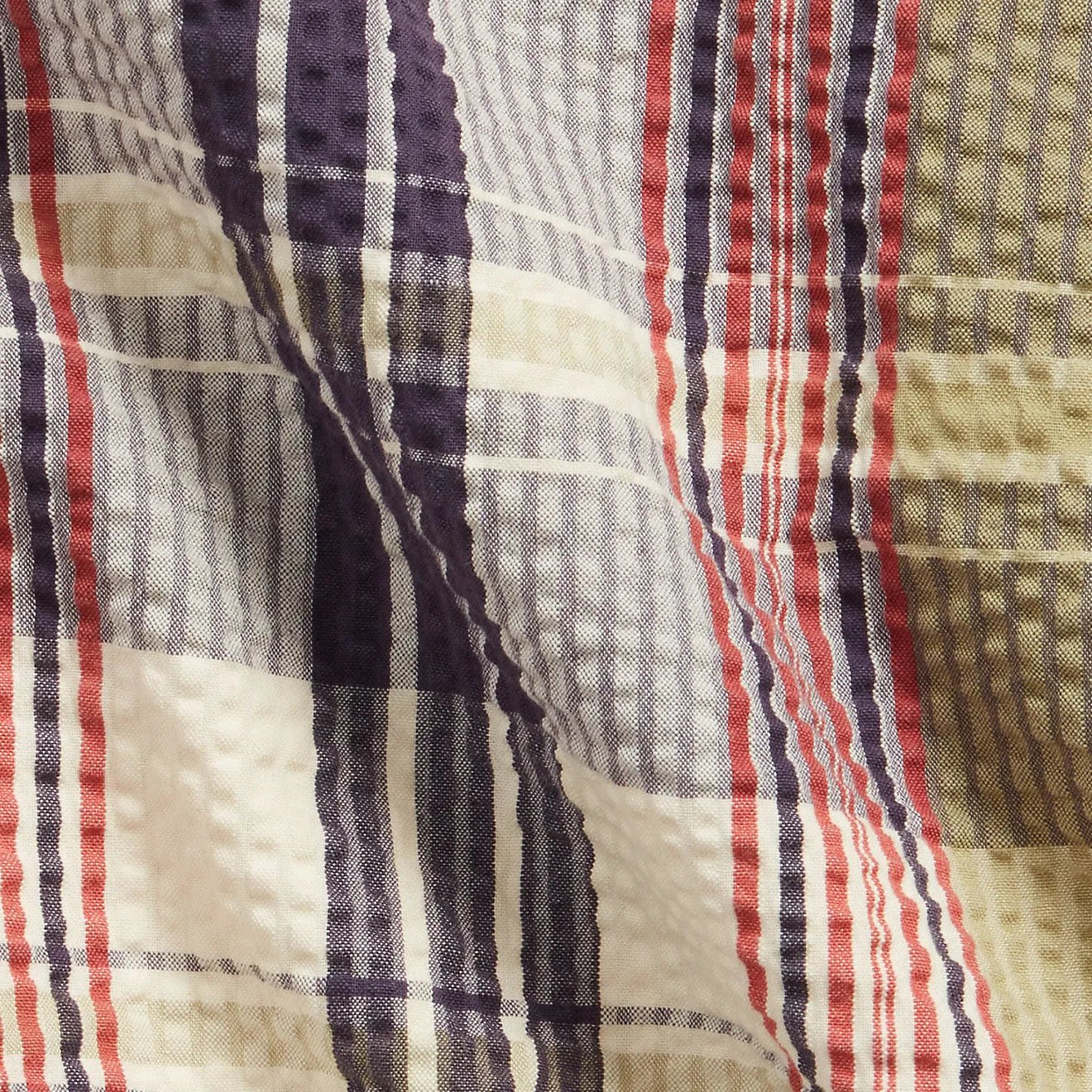 Clothing Rrl By Ralph Lauren Men RRL by Ralph Lauren Officer Seersucker Madras Short Multi Blue