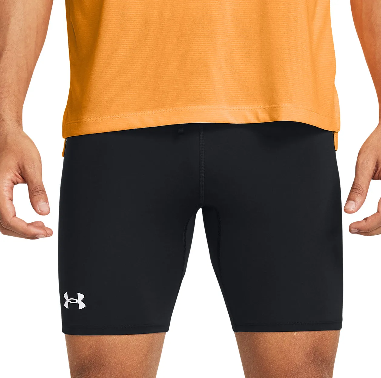 Clothing Under Armour  Men Under Armour Launch Mens Short Running Tights - Black