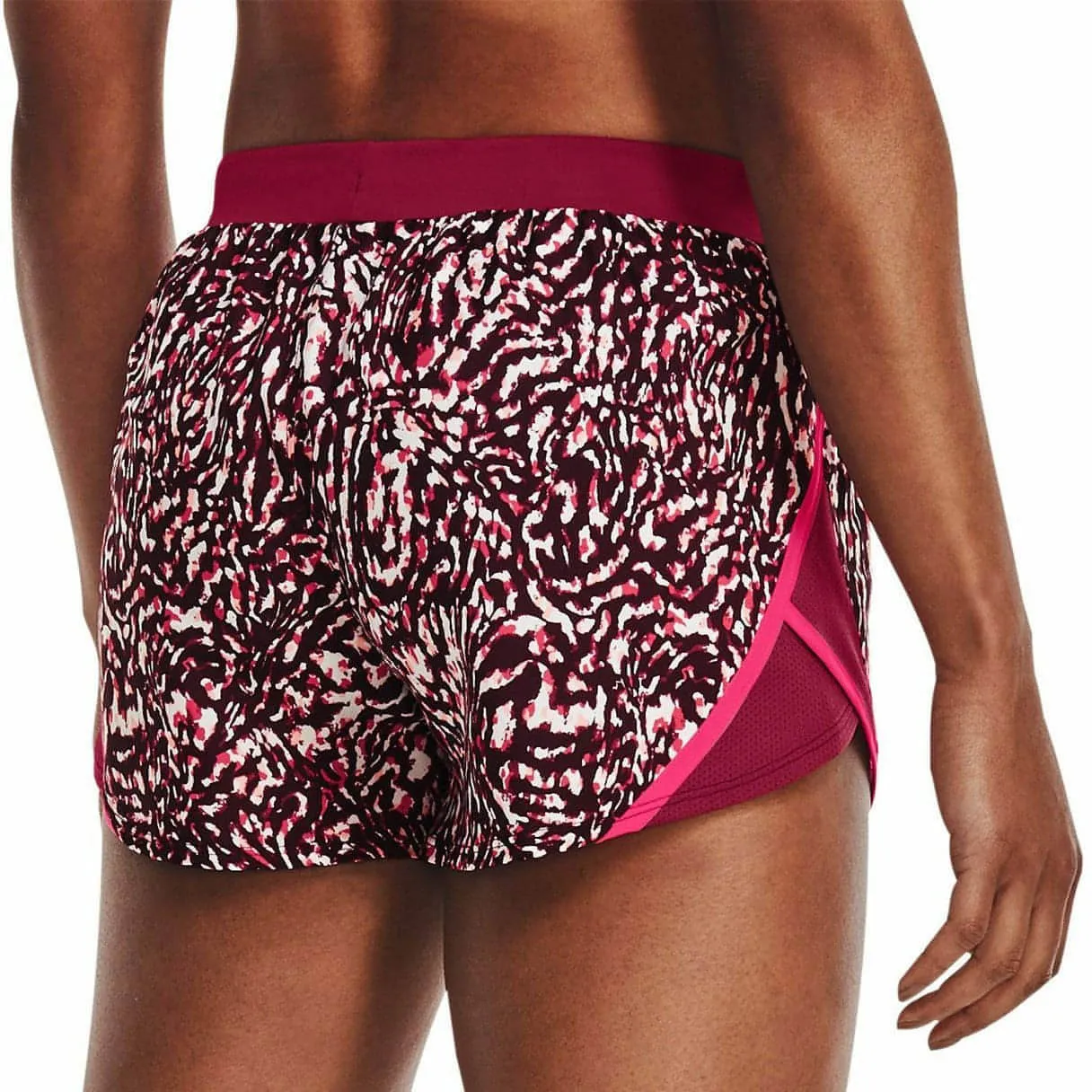 Clothing Under Armour  Women Under Armour Fly By 2.0 Printed Womens Running Shorts - Pink
