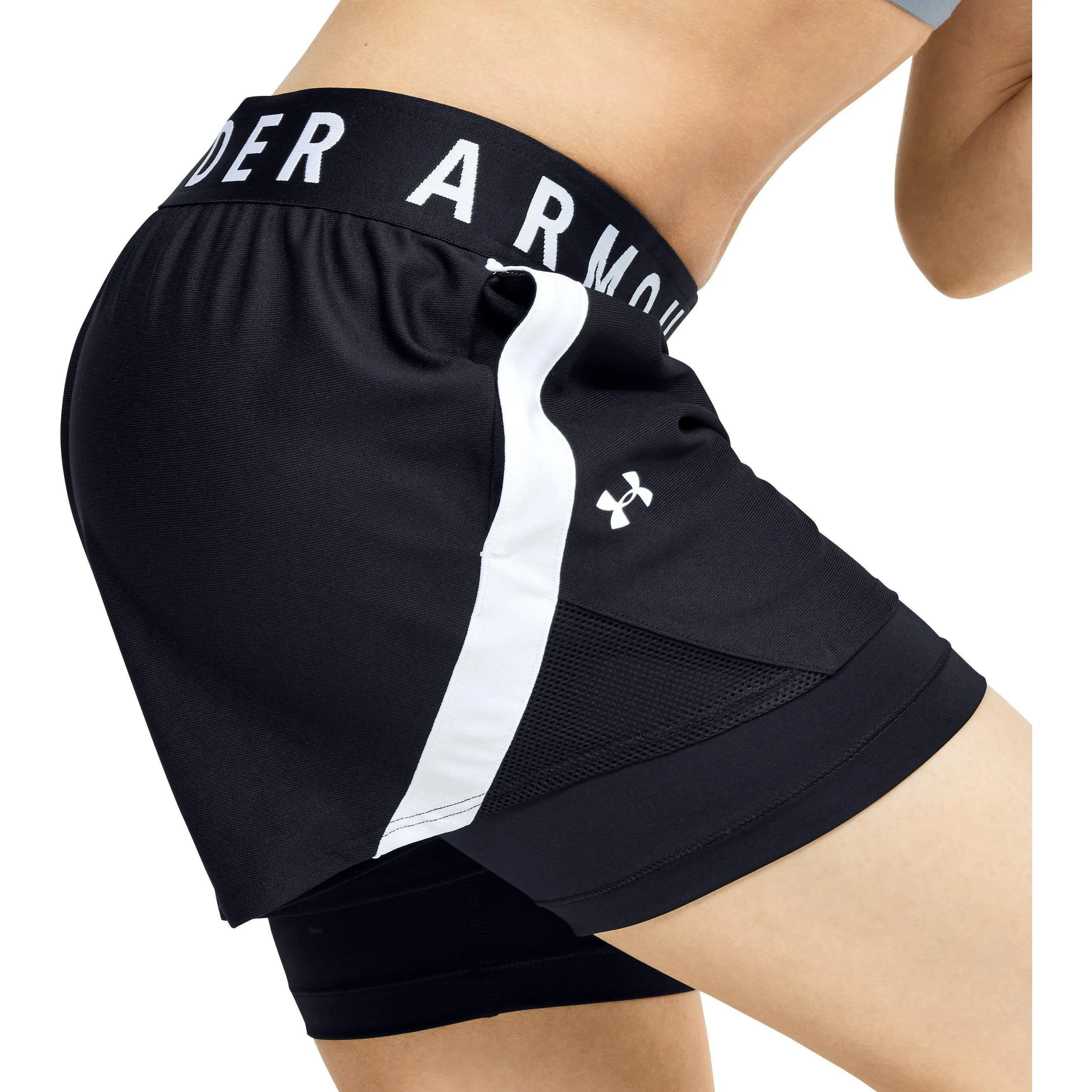 Clothing Under Armour  Women Under Armour Play Up 2 In 1 Womens Running Shorts - Black