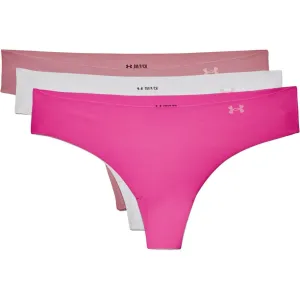 Clothing Under Armour  Women Under Armour Pure Stretch (3 Pack) Womens Thong - Pink