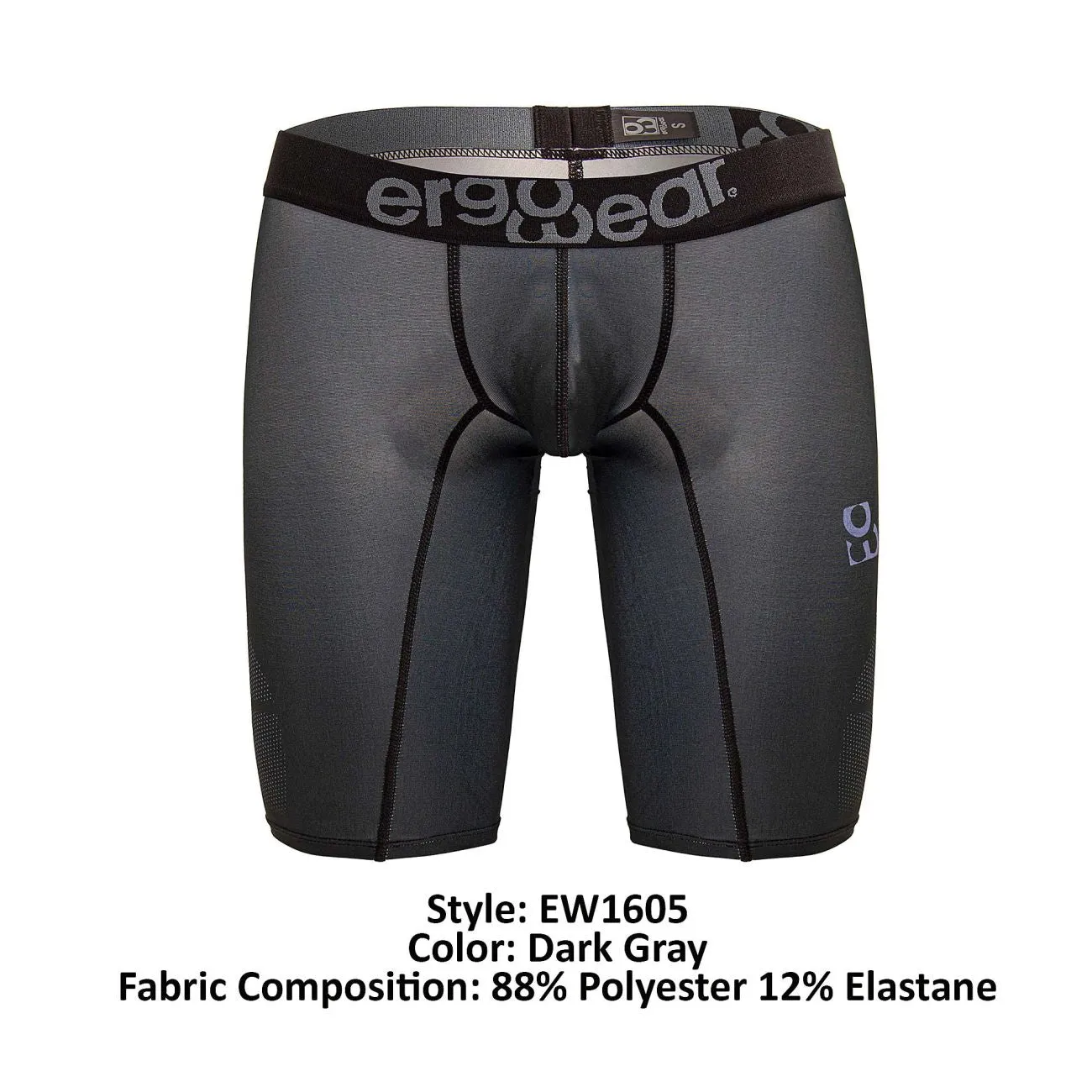 Clothing_Ergowear_Mens Underwear ErgoWear EW1605 MAX SE Athletic Shorts Color Dark Gray