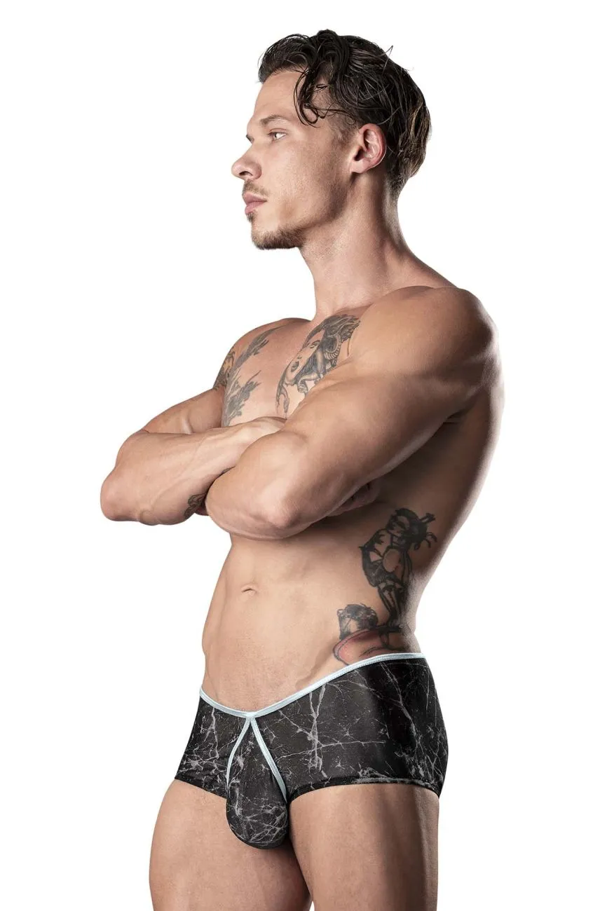 Clothing_Male Power_Mens Underwear Male Power 130-290 Marble Mesh Micro Mini Short Color Black
