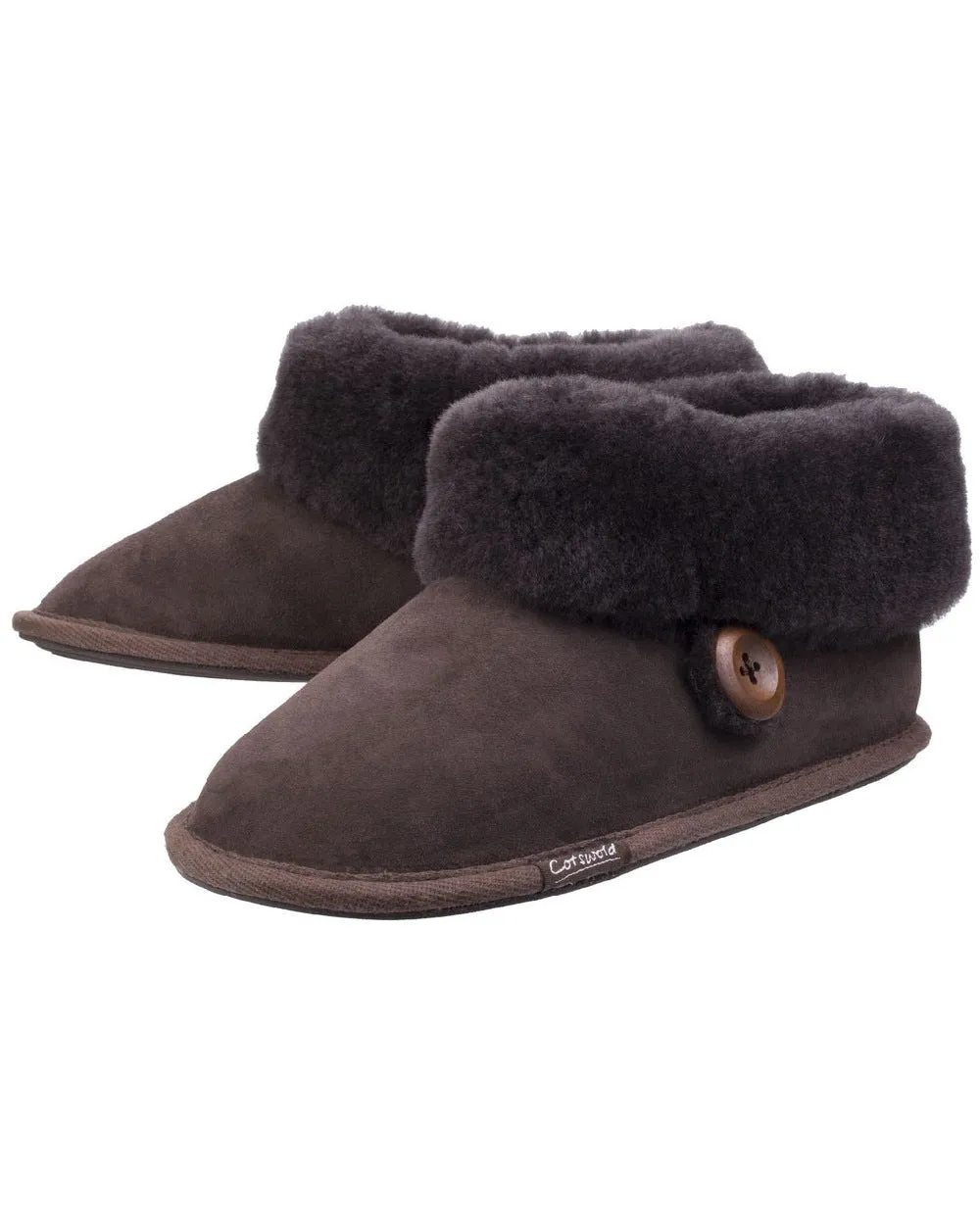 Cotswold Womens Wotton Sheepskin Slippers Cotswold Shoes