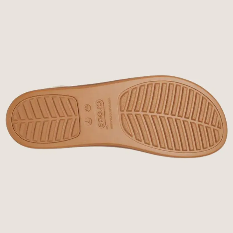 Crocs Brooklyn Woven Upper Low Wedge Shoes_Crocs