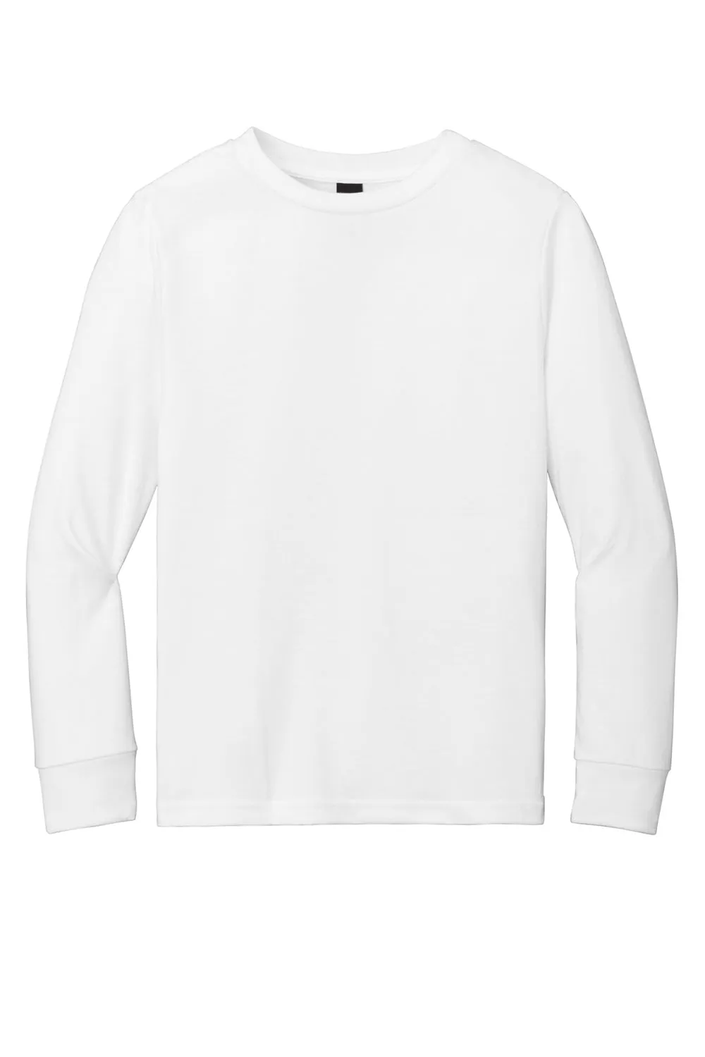 District Youth Perfect Tri Long Sleeve Crewneck T-Shirt - White
