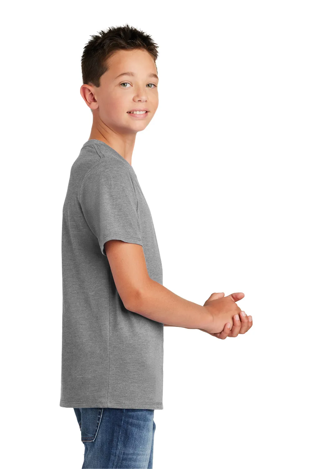District Youth Perfect Tri Short Sleeve Crewneck T-Shirt - Grey Frost