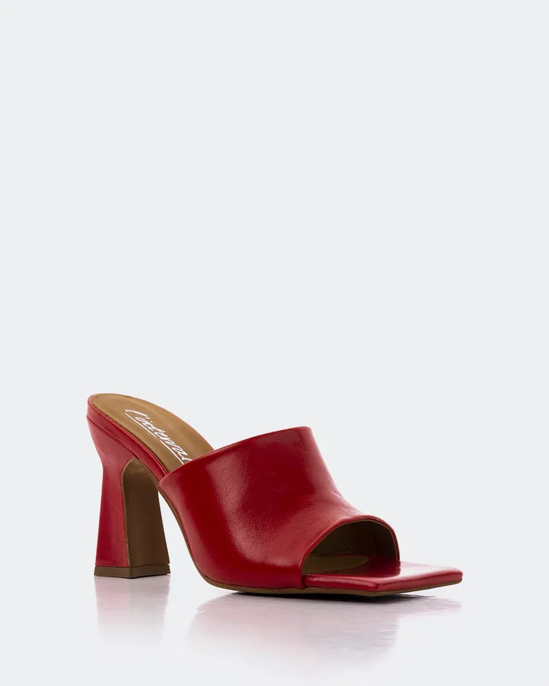 Emery Red Leather