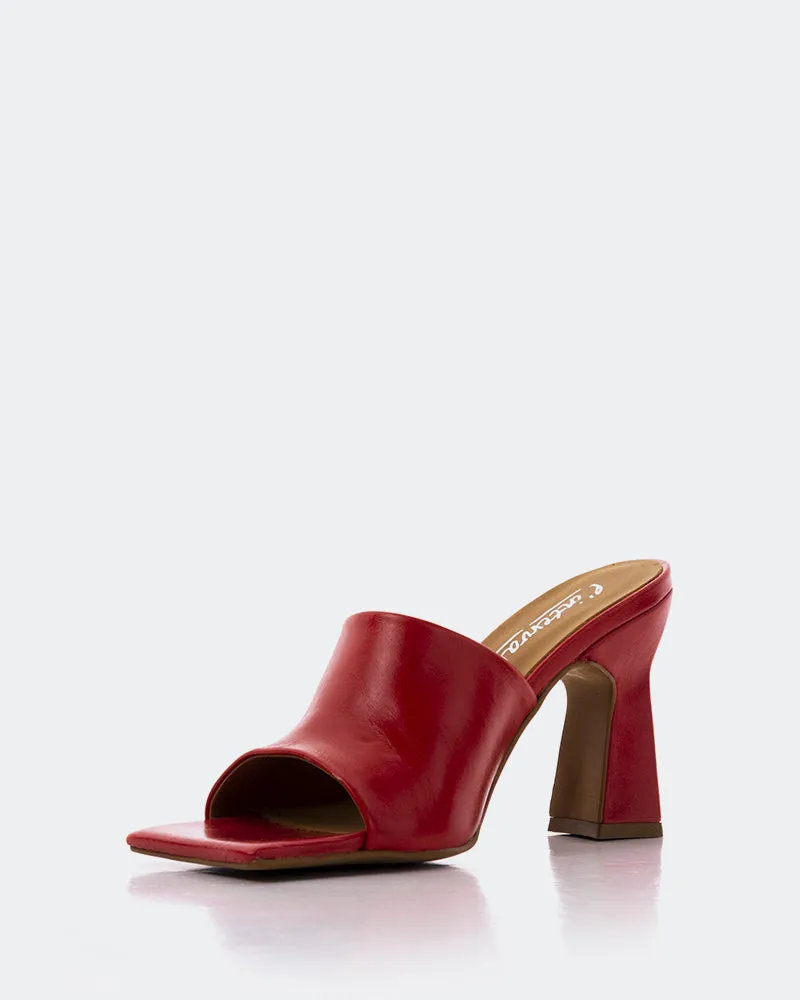 Emery Red Leather