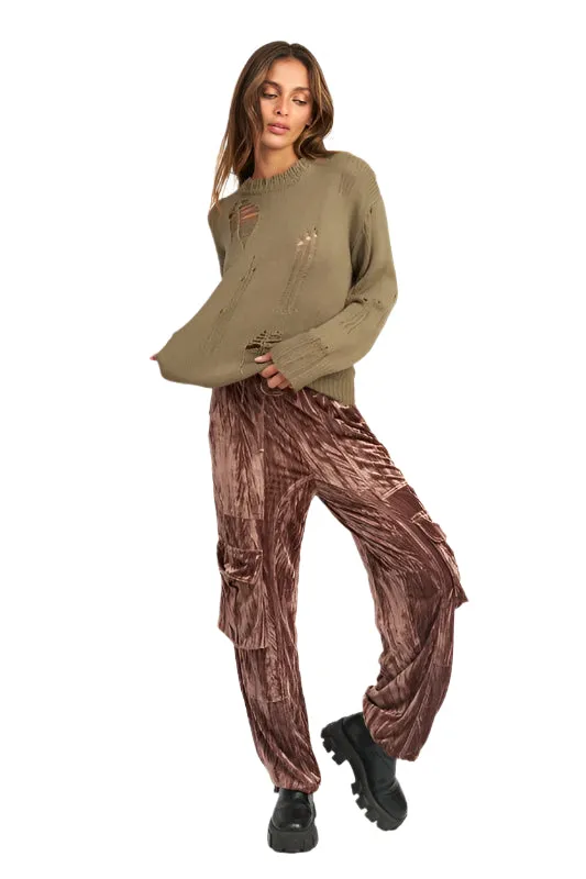 Emory Park DISTRESSED OVERSIZED SWEATER