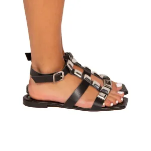 Feya Black Leather