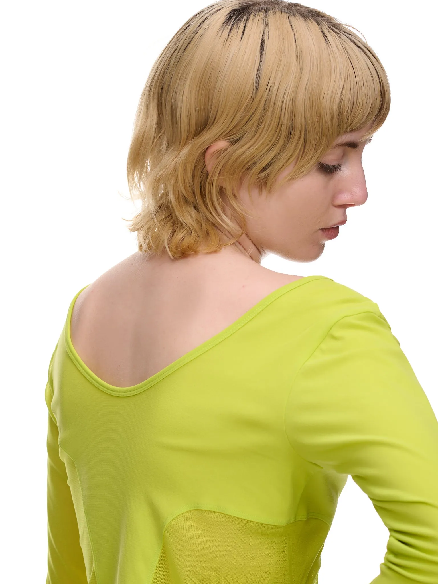 Figure Mesh Top (IM36JK701-52-YELLOW)