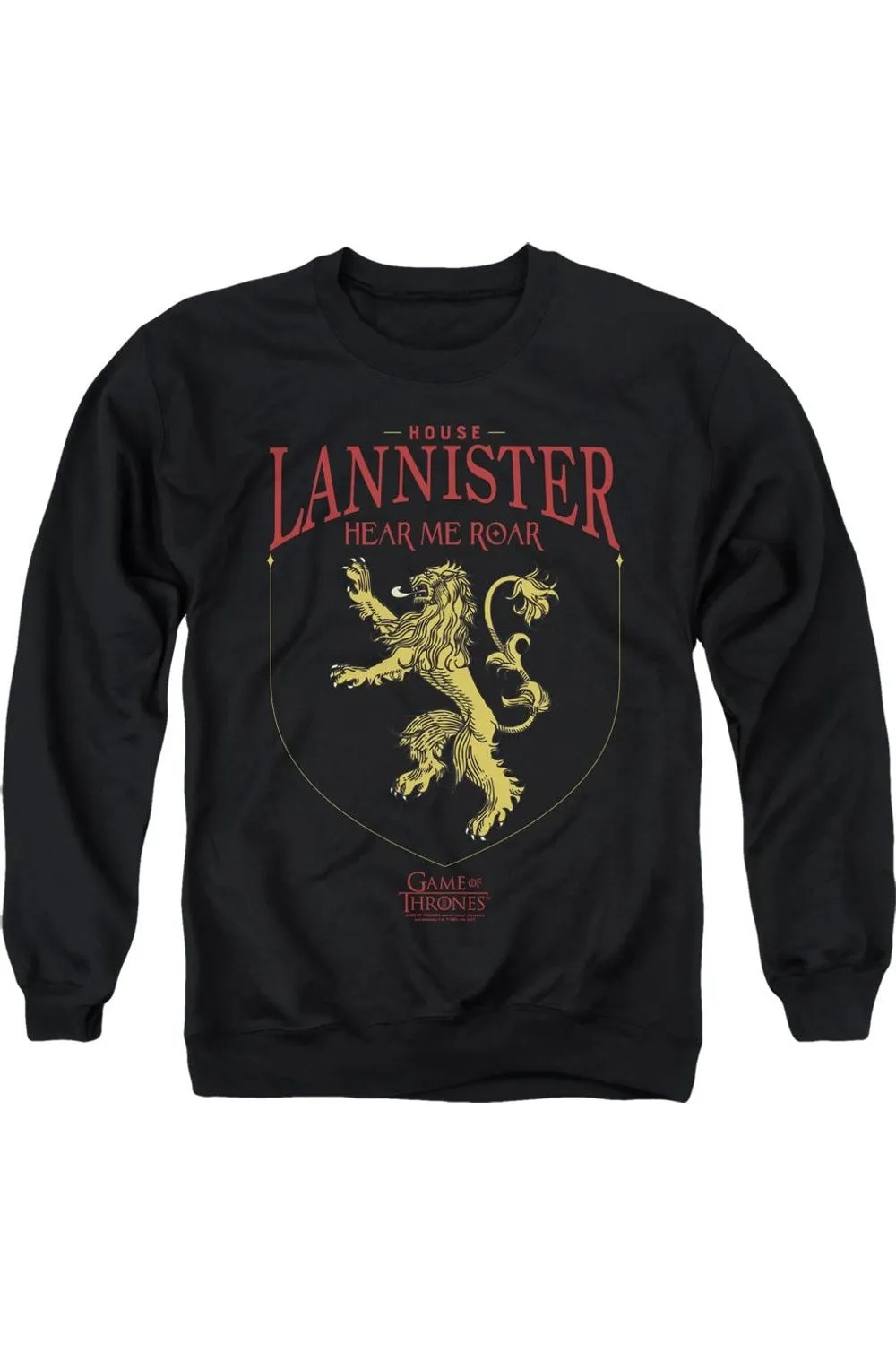 Game Of Thrones House Lannister Sigil Adult Crewneck Sweatshirt