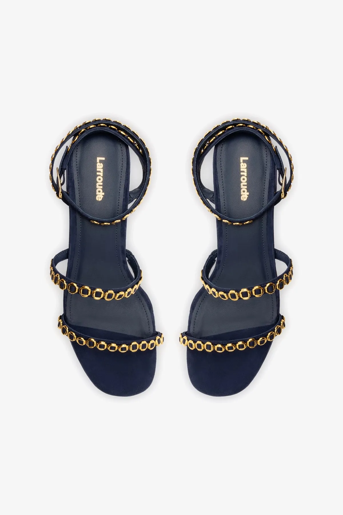 Gio Milanina Sandal In Navy Suede