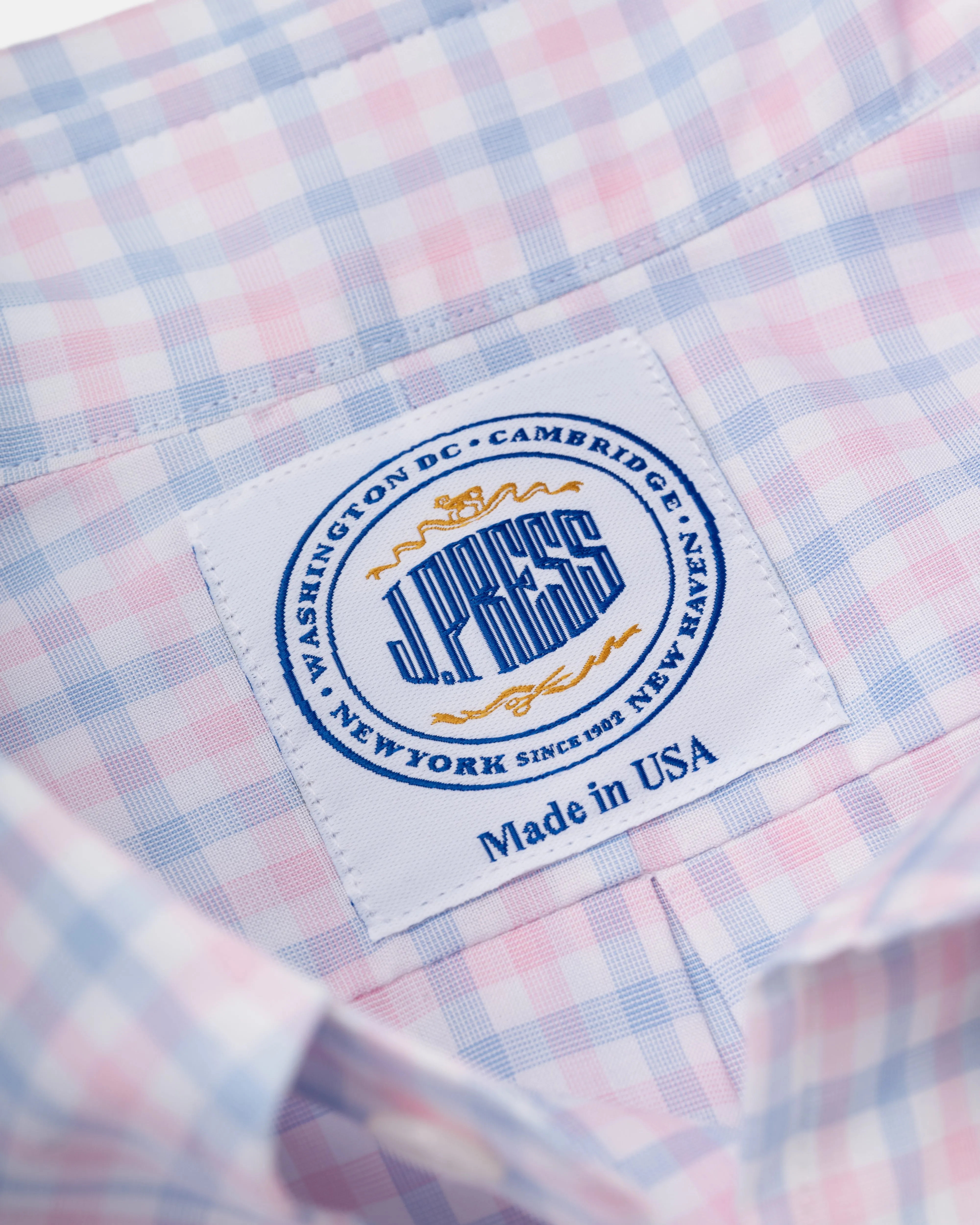 GOLD LABEL DRESS SHIRT - BLUE/PINK CHECK