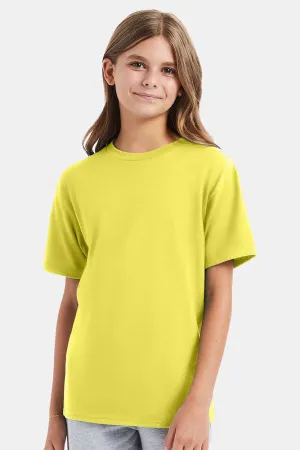 Hanes Youth Nano-T Short Sleeve Crewneck T-Shirt - Yellow