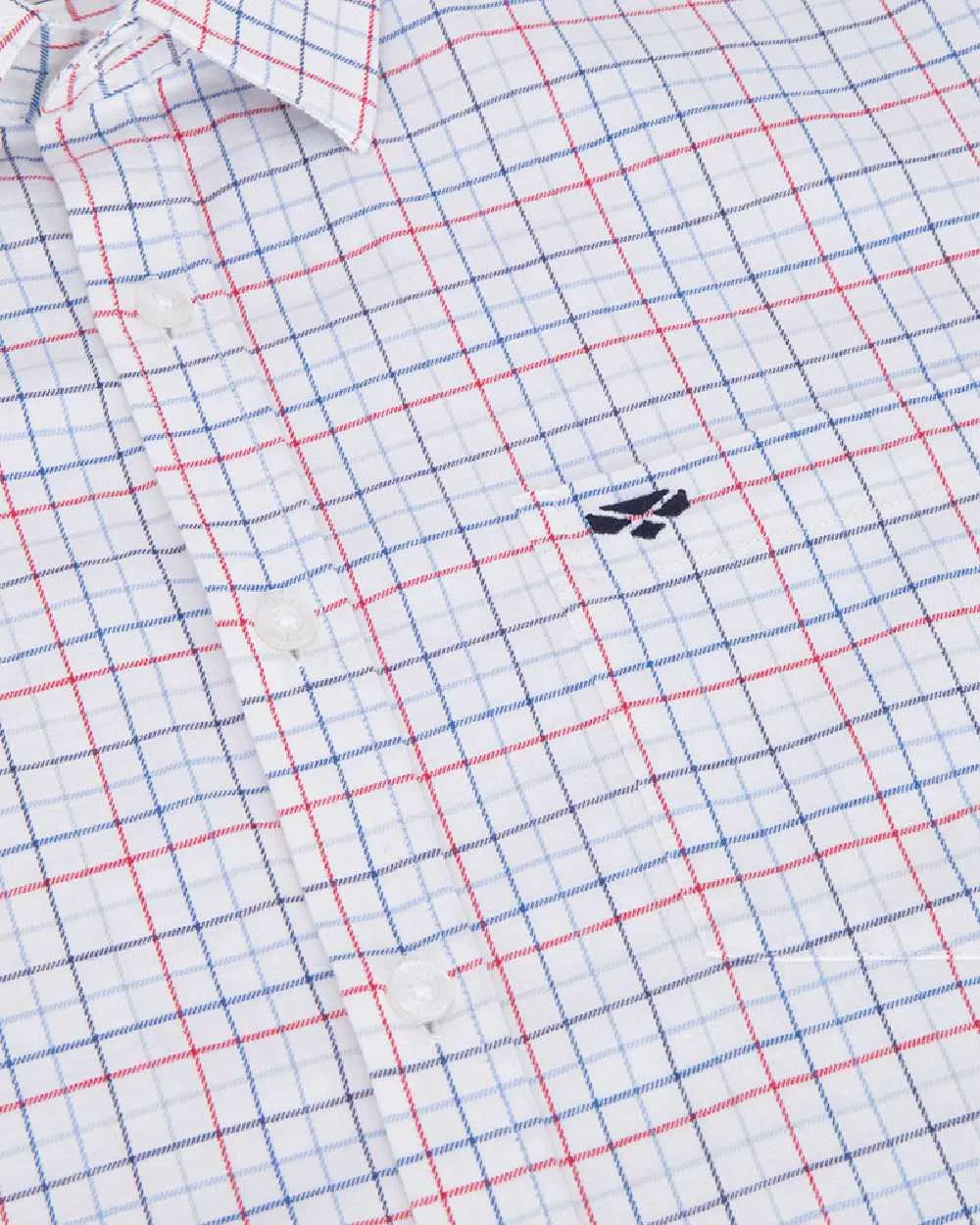 Hoggs of Fife Mens Callum Short Sleeve Tattersall Shirt Hoggs of Fife