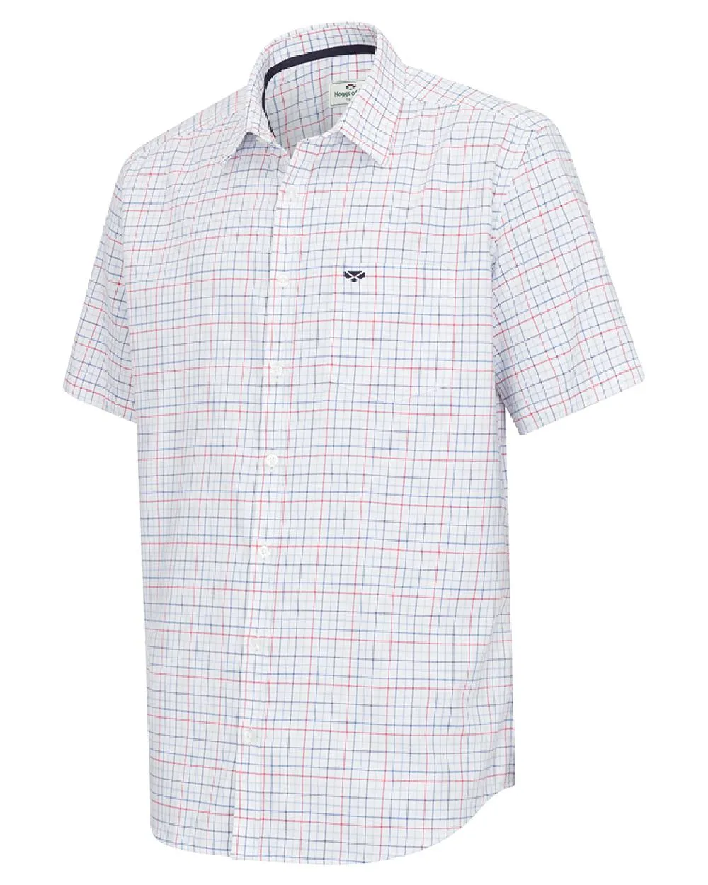 Hoggs of Fife Mens Callum Short Sleeve Tattersall Shirt Hoggs of Fife