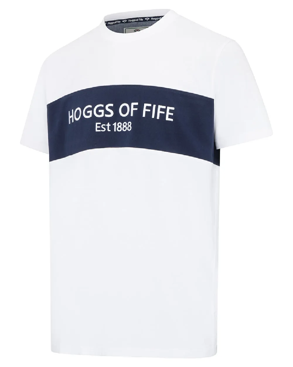 Hoggs of Fife Mens Dalbeattie Colour Block T-Shirt Hoggs of Fife