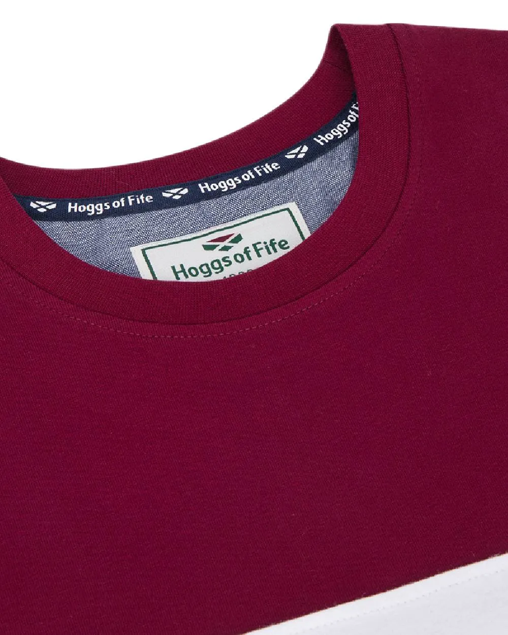 Hoggs of Fife Mens Dalbeattie Colour Block T-Shirt Hoggs of Fife